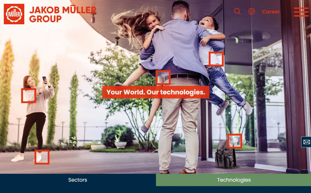 Your world. Our technologies. - The new homepage of Jakob Müller AG Frick
