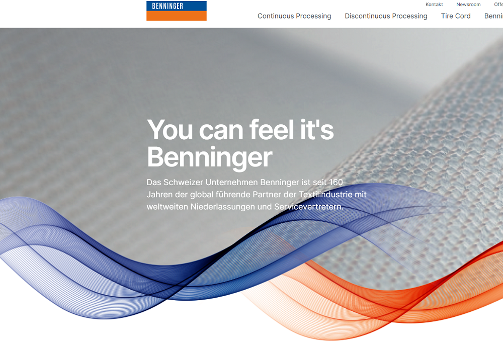 New Benninger website